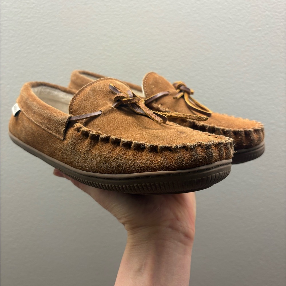 Women's Tan Suede Moccasins